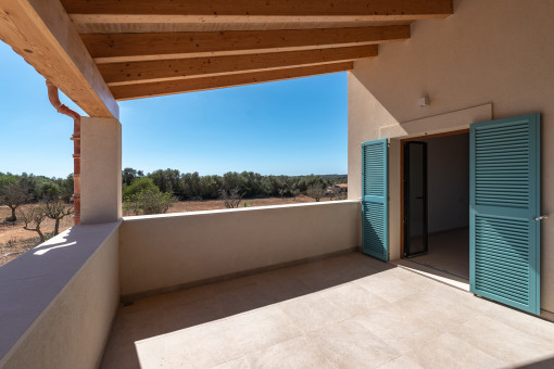Terrassenbalkon im Obergeschoss