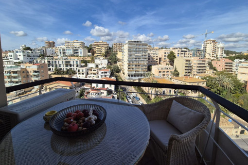 Bezaubernde Wohnung mit Meerblick und Gemeinschaftspool am Porto Pí temporär über den Sommer zu vermieten