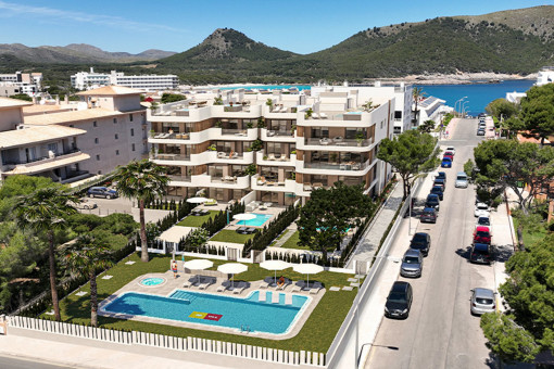 Modernes, stylisches 3 Zi.-Apartment mit weitläufigen Außenbereichen in Cala Lliteres