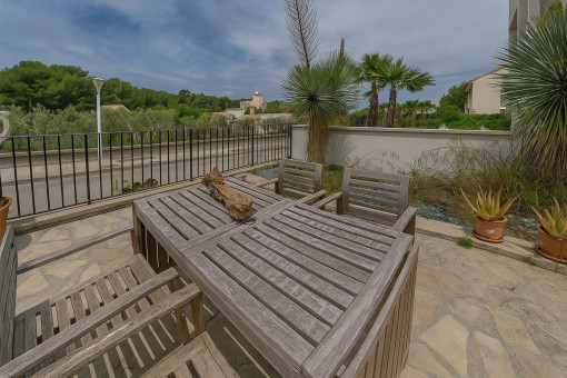 Terrasse auf der Erdgeschossebene