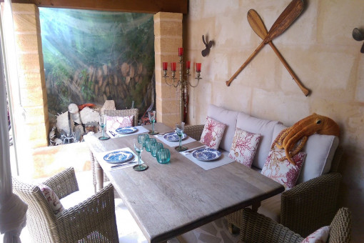 Überdachte Terrasse Haus 2