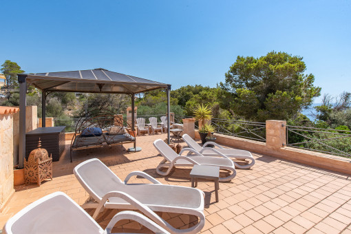 Dachterrasse mit Meerblick Haus 2