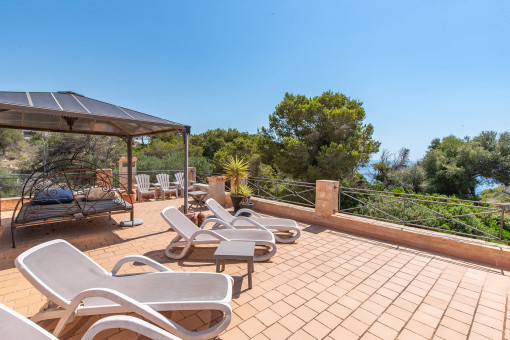 Dachterrasse mit Meerblick