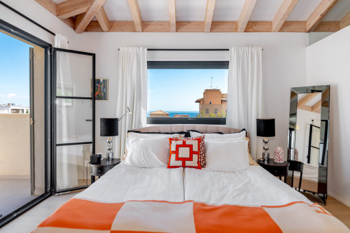 Hauptschlafzimmer mit Ausblick