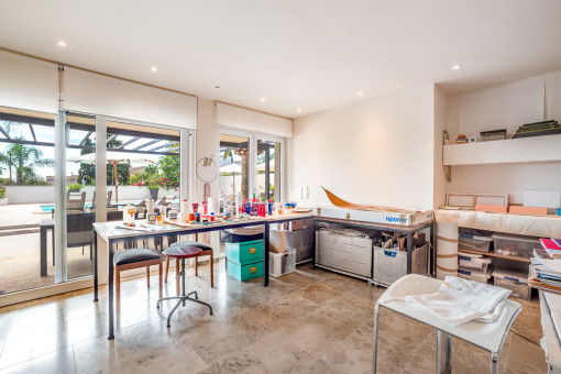 Atelier mit Terrassenzugang