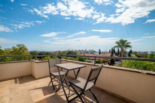 Oberer Terrasse mit Weitblick