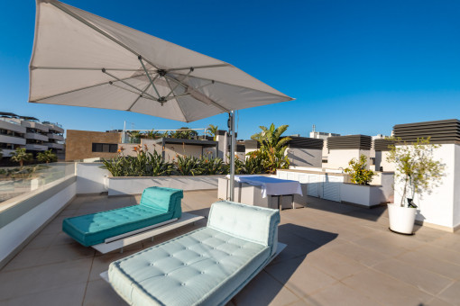 Dachterrasse mit Außenküche