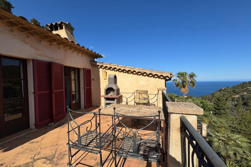 Malerisches Haus mit Meerblick in Banyalbufar – stilvoll wohnen mit Terrasse, Garten und Mietdauer bis 6 Monate