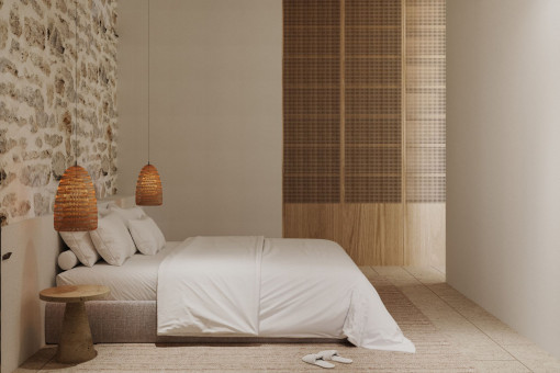 Lichtdurchflutetes Gästezimmer mit minimalistischer Ästhetik 