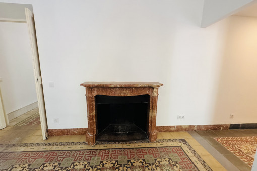 Kamin im Wohn-Essbereich