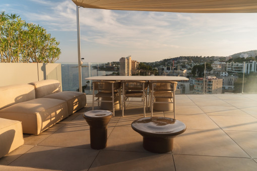 Dachterrasse mit Meerblick