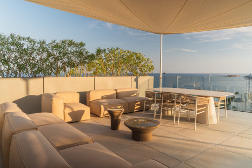 Dachterrasse mit Meerblick
