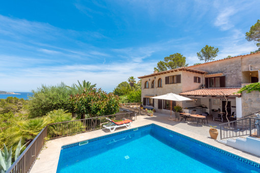 Herrliche, große Villa mit Traumblick, Pool,  in Font de Sa Cala