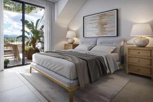Masterschlafzimmer mit Terrassenzugang