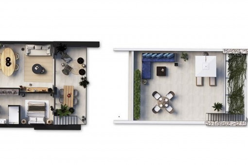 Grundriss Penthouse