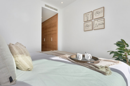 Eines der drei Schlafzimmer