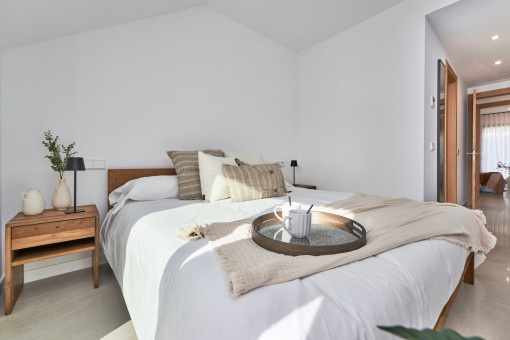 Eines der drei Schlafzimmer