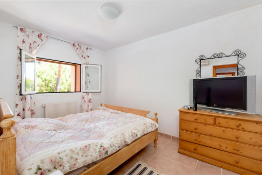 Eines der 3 Schlafzimmer auf der untesten Ebene