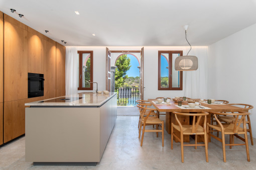 Offen gestalter Wohn-und Essbereich