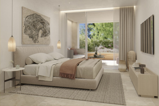 Geräumiges Schlafzimmer
