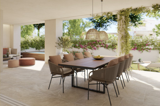 Strandnaher Wohntraum - Gartenapartment mit Pool nur 300 m vom Strand