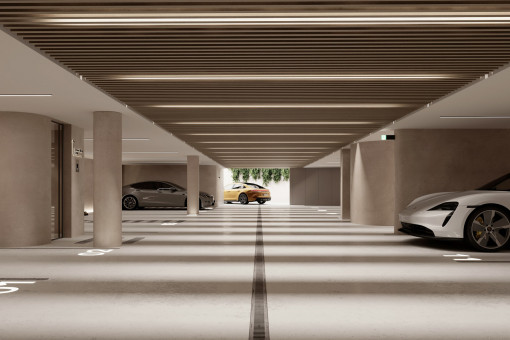 Großzügige Tiefgarage