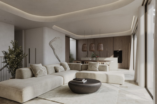 Wohnung in San Augustín Urbaner Luxus trifft Natur in Palma San Agustin: Neubau-Design-Apartment mit Privatgarten
