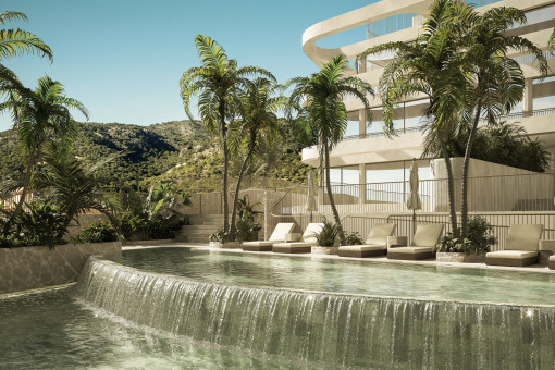 Urbaner Luxus trifft Natur- Neubau-Design-Apartment mit Privatgarten in San Augustín Palma