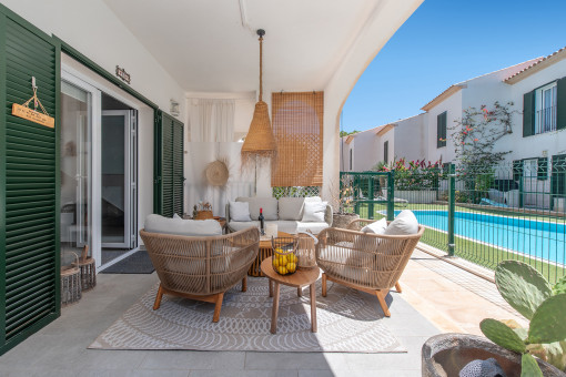 Wunderschöne Duplex-Wohnung in einer strandnahen Anlage in Cala Santanyi