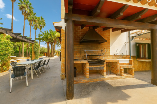 Barbecuebereich und Terrasse