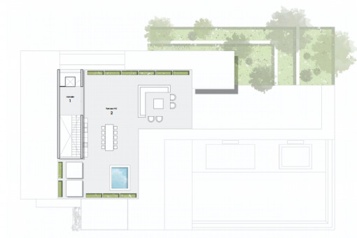 Grundriss Dachterrasse