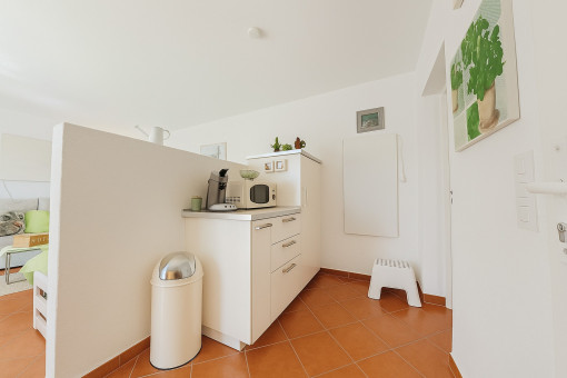 Eingang des Erdgeschoss-Apartments