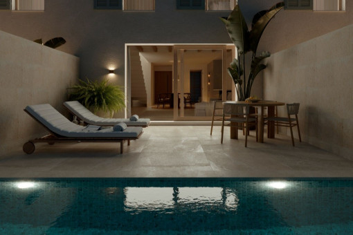 Innenhof und Pool