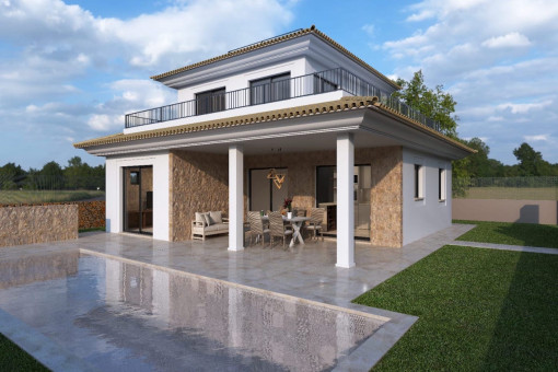 Villa mit Pool und Garten