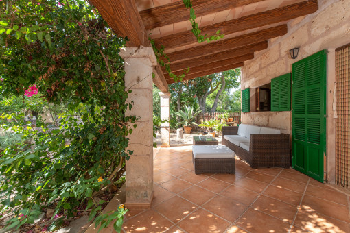 Überdachte Terrasse Gästehaus