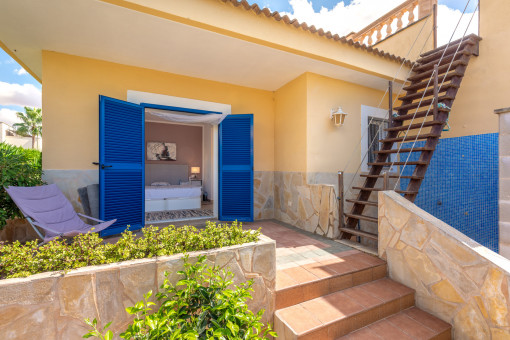 Aufstieg zur Dachterasse