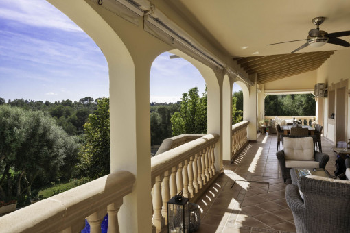 Terrasse mit Panorama Blick
