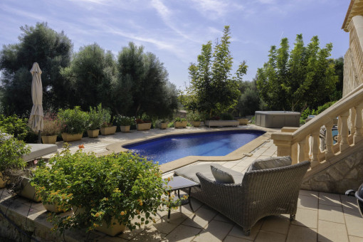 Privater Poolbereich