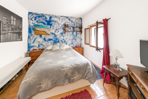 Erstes Schlafzimmer der unteren Wohnung