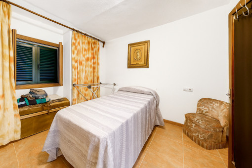 Zweites Schlafzimmer der unteren Wohnung