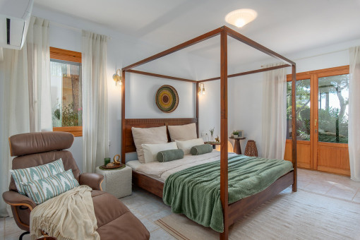 Eines von 2 Schlafzimmern