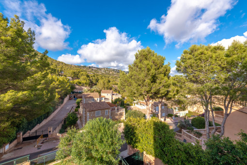 Aussicht über die umliegende Landschaft