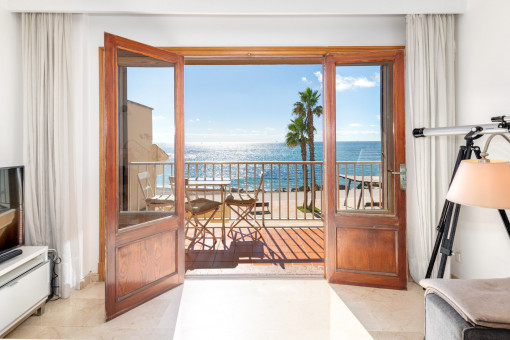 Meerblick vom Wohnzimmer