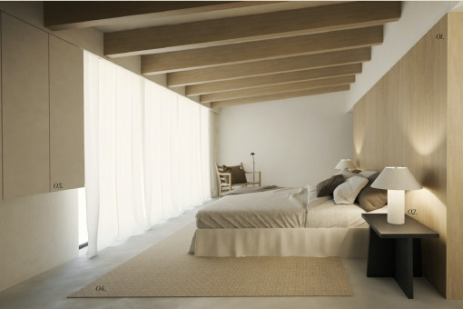 Projektion Schlafzimmer