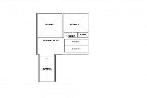 Pläne Keller und Tiefgarage