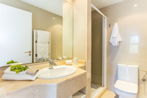 Badezimmer mit Dusche