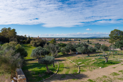 Weitläufiger Ausblick über Lloret de Vistalegre und die umliegenden Felder