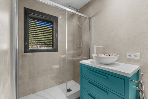 Badezimmer des Apartments