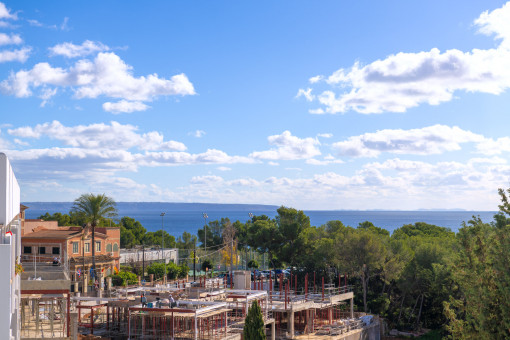 Blick von der Dachterrasse