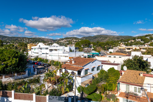 Blick von der Dachterrasse 